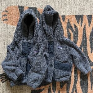 2 Patagonia Los Gatos Button-Up Hooded Jacket - Toddler Boys' - Smolder Blue, 3T